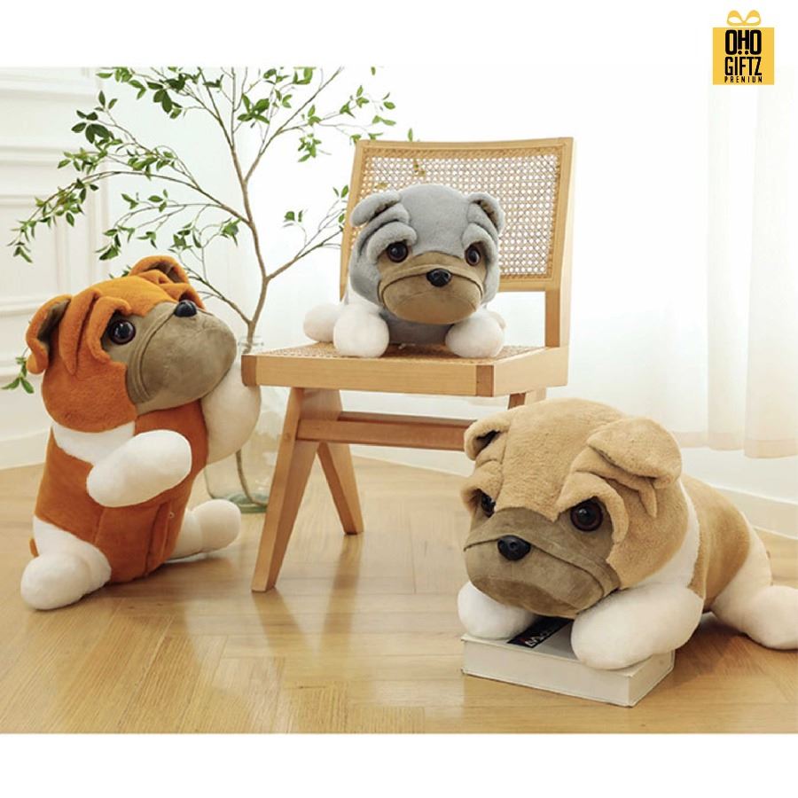 ตุ๊กตาสุนัข รับผลิตใส่เสื้อ สกรีนโลโก้ได้ รับผลิตพิมพ์โลโก้ สกรีนโลโก้ ทำเป็นของพรีเมี่ยมได้ 