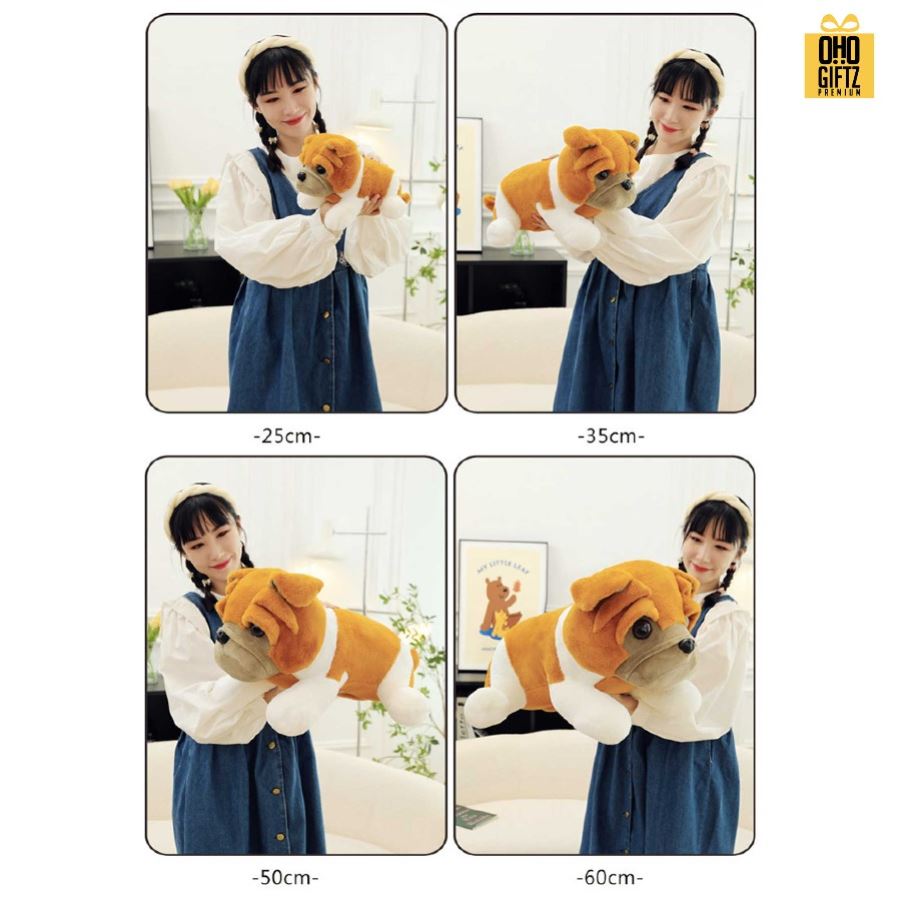 ตุ๊กตาสุนัข รับผลิตใส่เสื้อ สกรีนโลโก้ได้ รับผลิตพิมพ์โลโก้ สกรีนโลโก้ ทำเป็นของพรีเมี่ยมได้ 