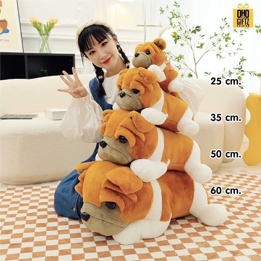 ตุ๊กตาสุนัข รับผลิตใส่เสื้อ สกรีนโลโก้ได้ รับผลิตพิมพ์โลโก้ สกรีนโลโก้ ทำเป็นของพรีเมี่ยมได้ 