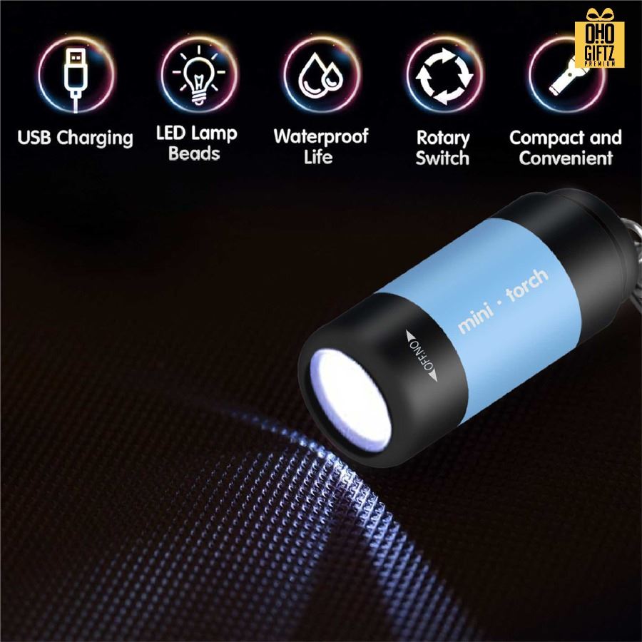 ไฟฉาย Mini Flashlight สกรีนโลโก้ ทำเป็นของพรีเมี่ยม ของชำร่วยได้