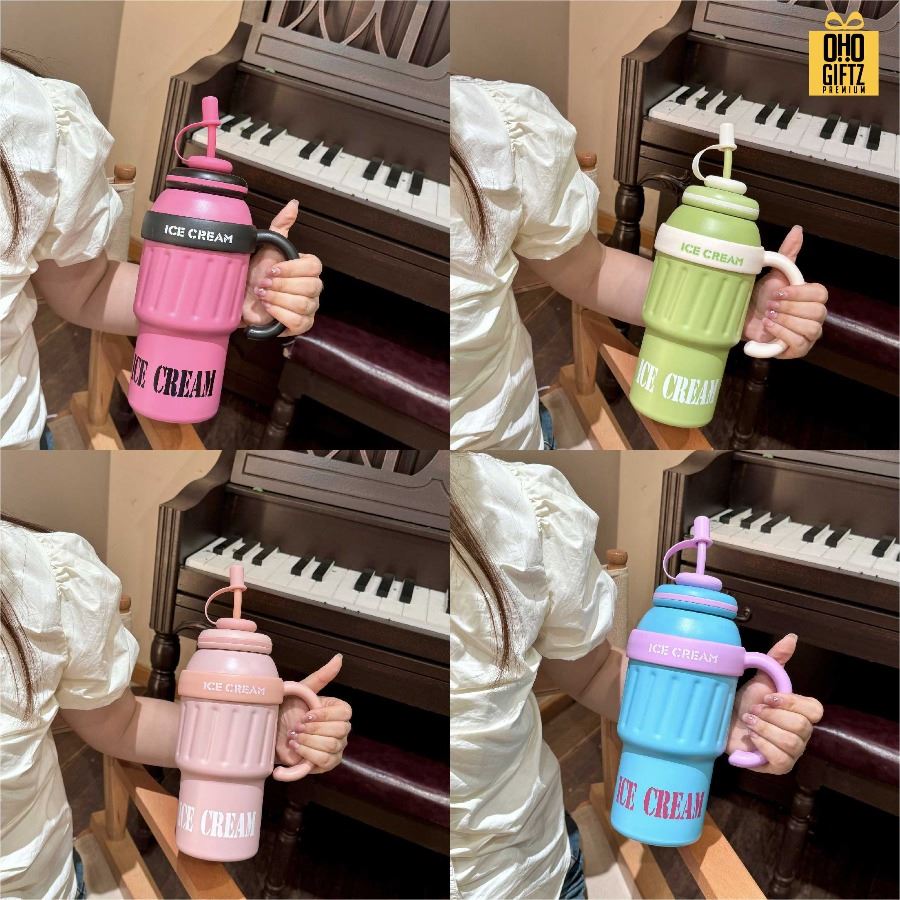 แก้วเก็บความเย็น 1,000ml. Icy cup สกรีนโลโก้ ทำเป็นของพรีเมี่ยมได้