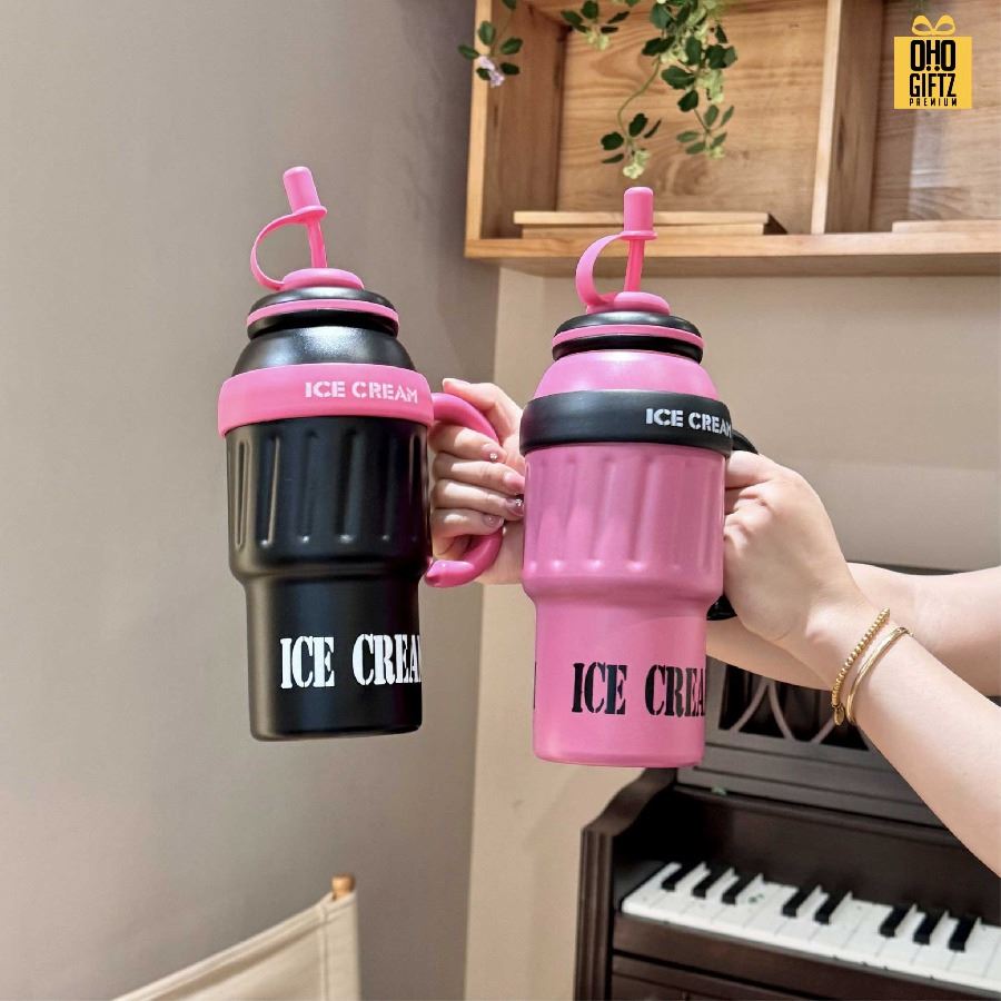 แก้วเก็บความเย็น 1,000ml. Icy cup สกรีนโลโก้ ทำเป็นของพรีเมี่ยมได้