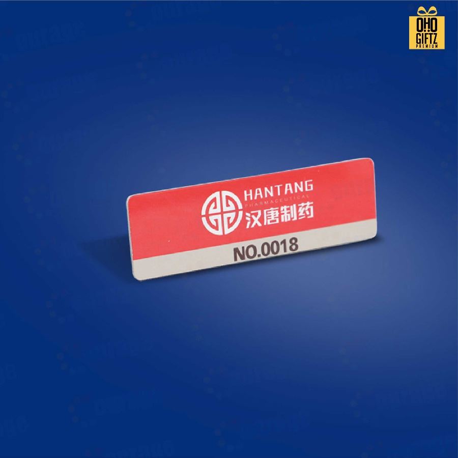 รับผลิต Metal Name Badge ป้ายชื่ออลูมิเนียม พิมพ์ไม่จำกัดสี สกรีนโลโก้ ทำเป็นของพรีเมี่ยม ของชำร่วยได้