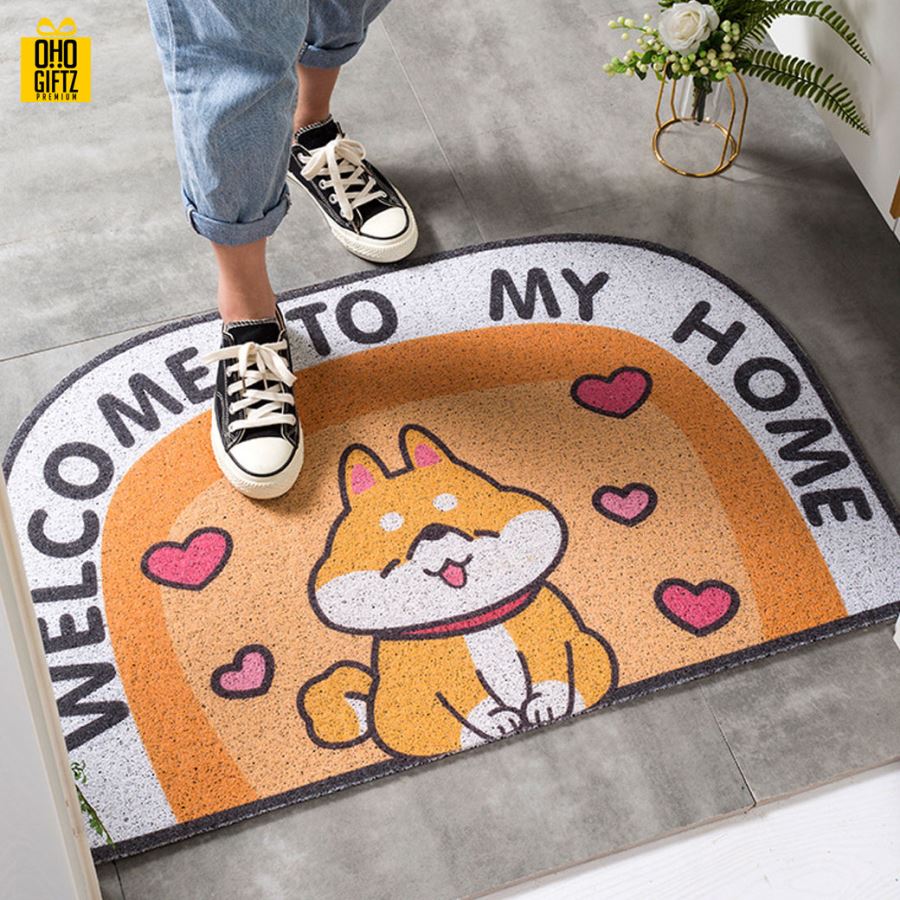 พรมเช็ดเท้า รับพิมพ์ไม่จำกัดสีและรูปทรง