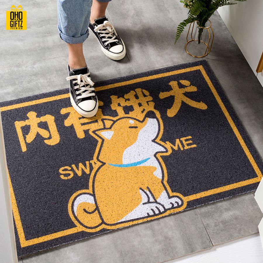 พรมเช็ดเท้า รับพิมพ์ไม่จำกัดสีและรูปทรง