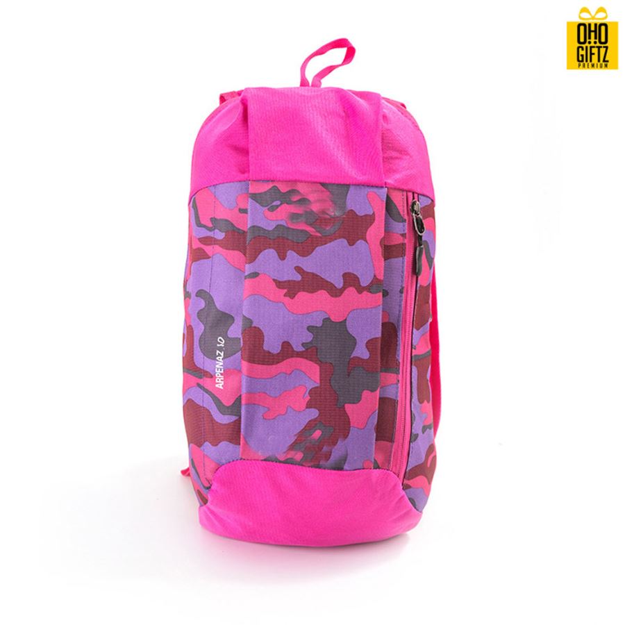 กระเป๋าเป้ลายพราง สกรีนชื่อ สกรีนโลโก้ได้