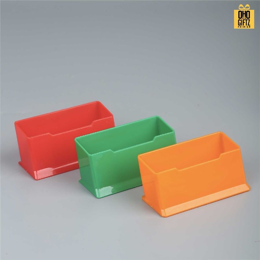 กล่องใส่นามบัตรตั้งโต๊ะ สกรีนโลโก้ ทำของพรีเมี่ยมได้