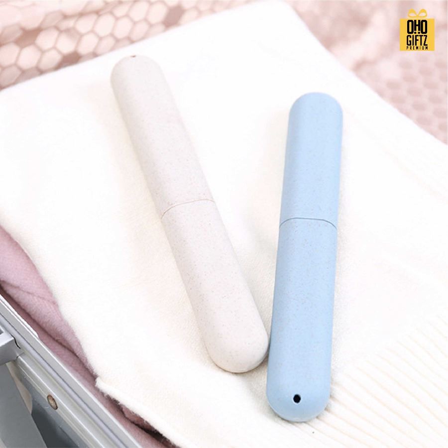 กล่องใส่แปรงสีฟัน พลาสติกฟางข้าว สกรีนชื่อ สกรีนโลโก้  ทำเป็นของพรีเมี่ยมได้