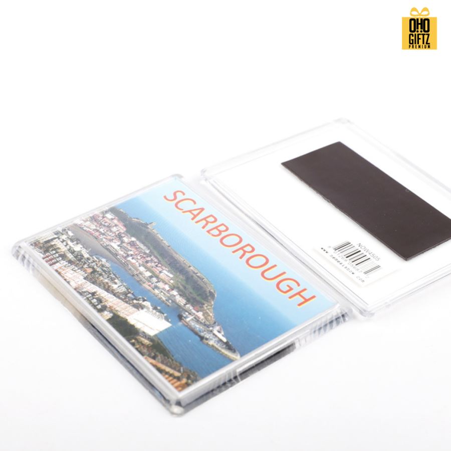 กรอบรูปแม่เหล็กติดตู้เย็น ใส่รูปได้ พิมพ์ไม่จำกัดสี สกรีนโลโก้ ทำเป็นของพรีเมี่ยม ของชำร่วยได้