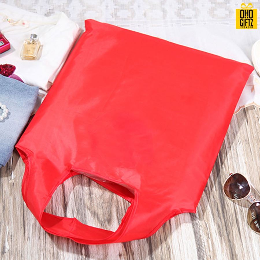 ถุงผ้าพับได้ทรงหัวใจ สกรีนโลโก้ ทำเป็นของพรีเมี่ยม ของที่ระลึก