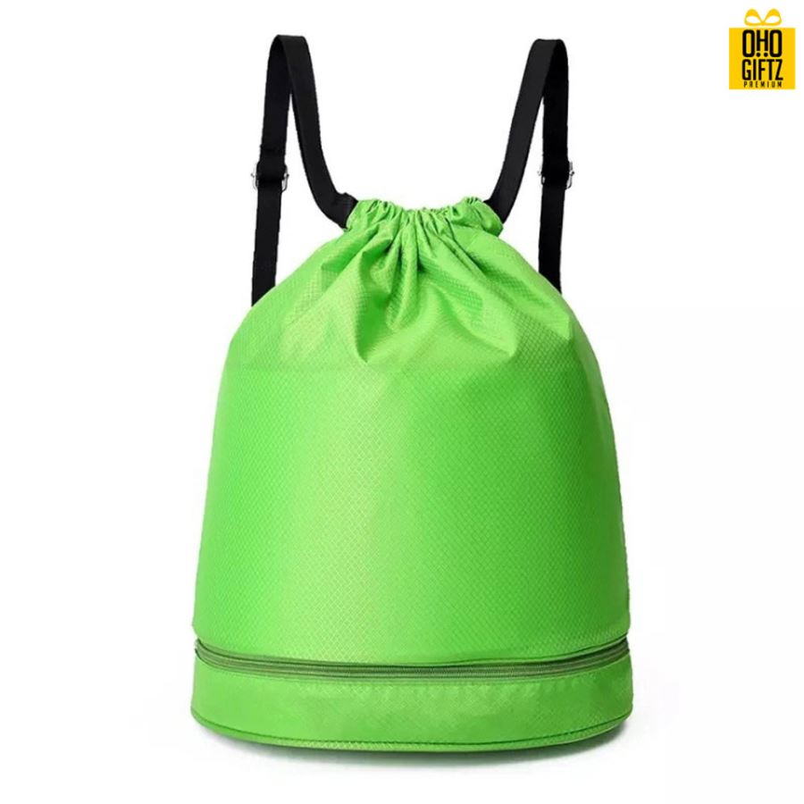 กระเป๋าเป้ผ้ากันน้ำทรงถัง สกรีนโลโก้ ทำเป็นของพรีเมี่ยม