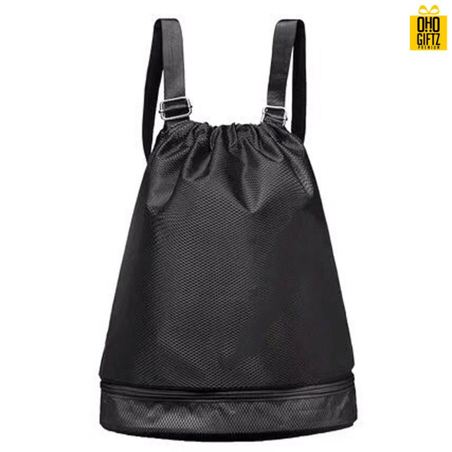 กระเป๋าเป้ผ้ากันน้ำทรงถัง สกรีนโลโก้ ทำเป็นของพรีเมี่ยม