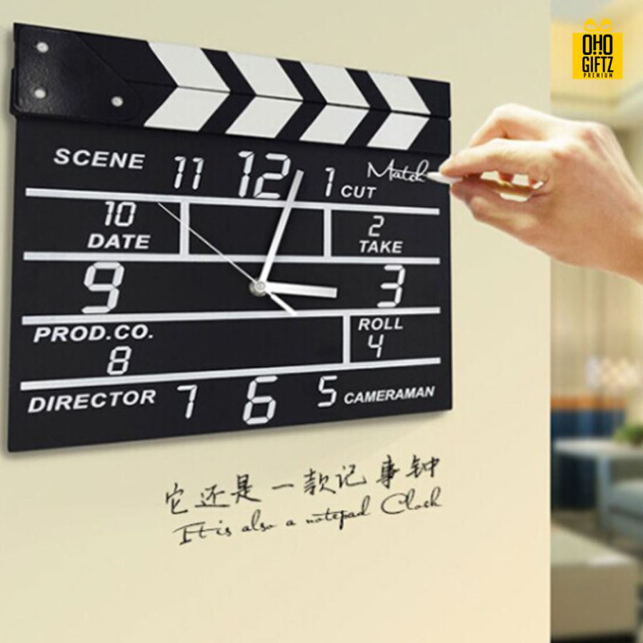 นาฬิกาสเลท์ สกรีนชื่อ สกรีนโลโก้ ทำเป็นของพรีเมี่ยมได้