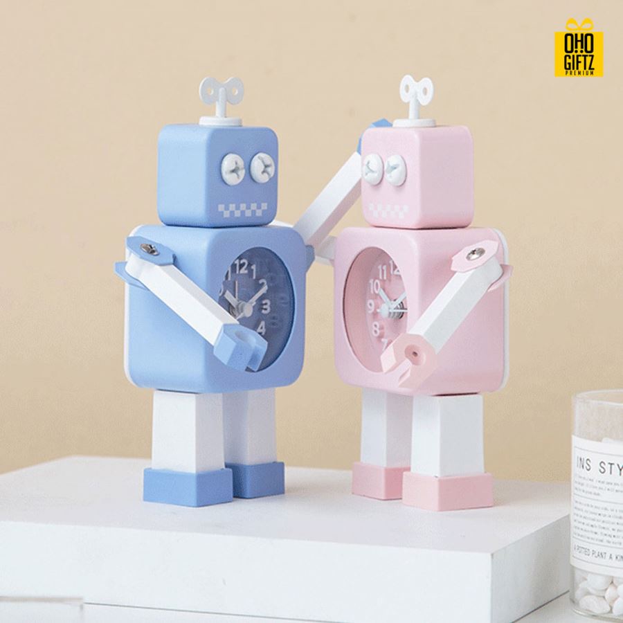 นาฬิกาหุ่นยนต์ สกรีนชื่อ สกรีนโลโก้ ทำเป็นของพรีเมี่ยมได้