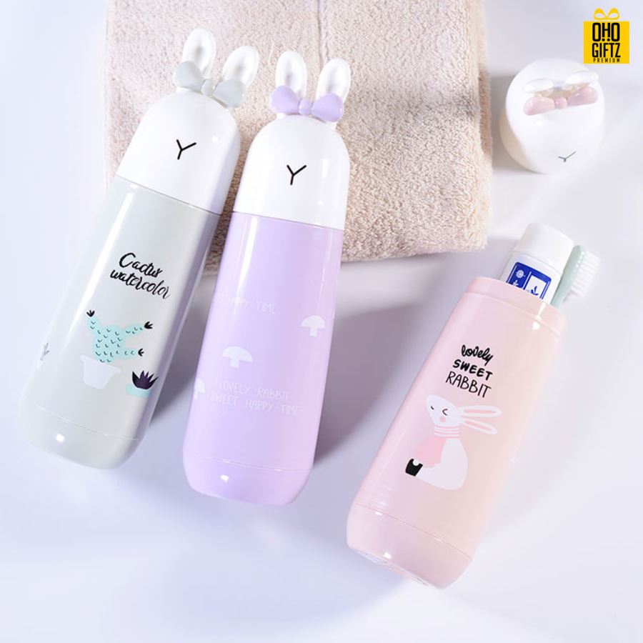 กระบอกใส่แปรงสีฟัน สกรีนชื่อ สกรีนโลโก้  ทำเป็นของพรีเมี่ยมได้ 