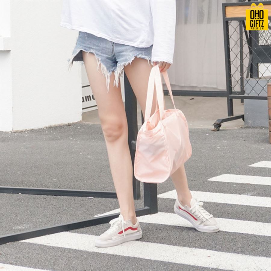  กระเป๋าพับได้มัลติฟังก์ชั่น สกรีนโลโก้ ทำเป็นของพรีเมี่ยม ของที่ระลึก