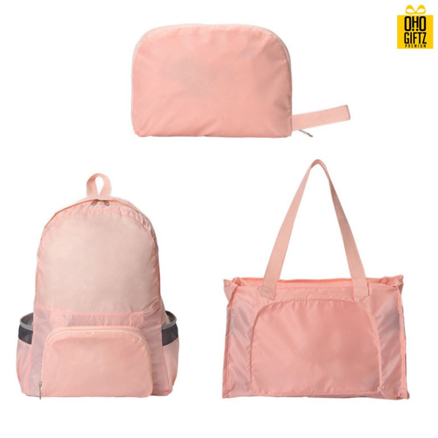  กระเป๋าพับได้มัลติฟังก์ชั่น สกรีนโลโก้ ทำเป็นของพรีเมี่ยม ของที่ระลึก