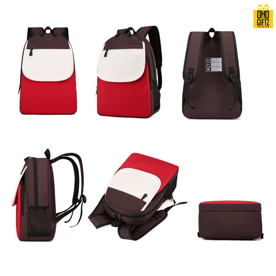 กระเป๋าสะพายหลังนักเรียน สกรีนโลโก้ ทำเป็นของพรีเมี่ยม