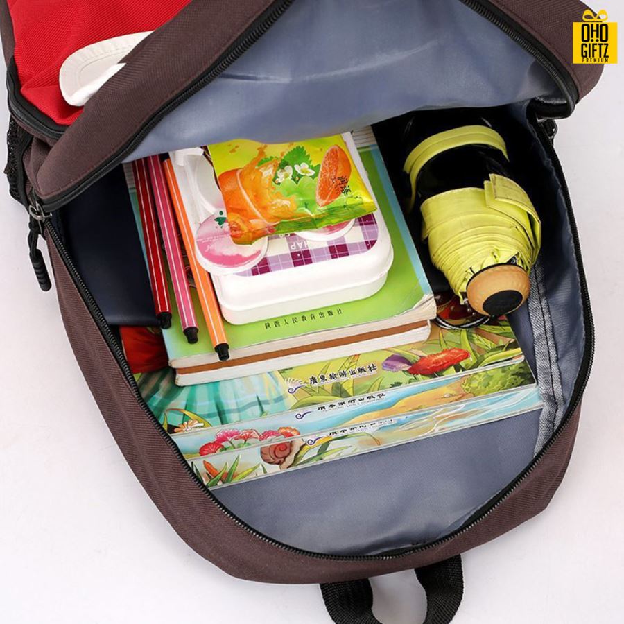 กระเป๋าสะพายหลังนักเรียน สกรีนโลโก้ ทำเป็นของพรีเมี่ยม