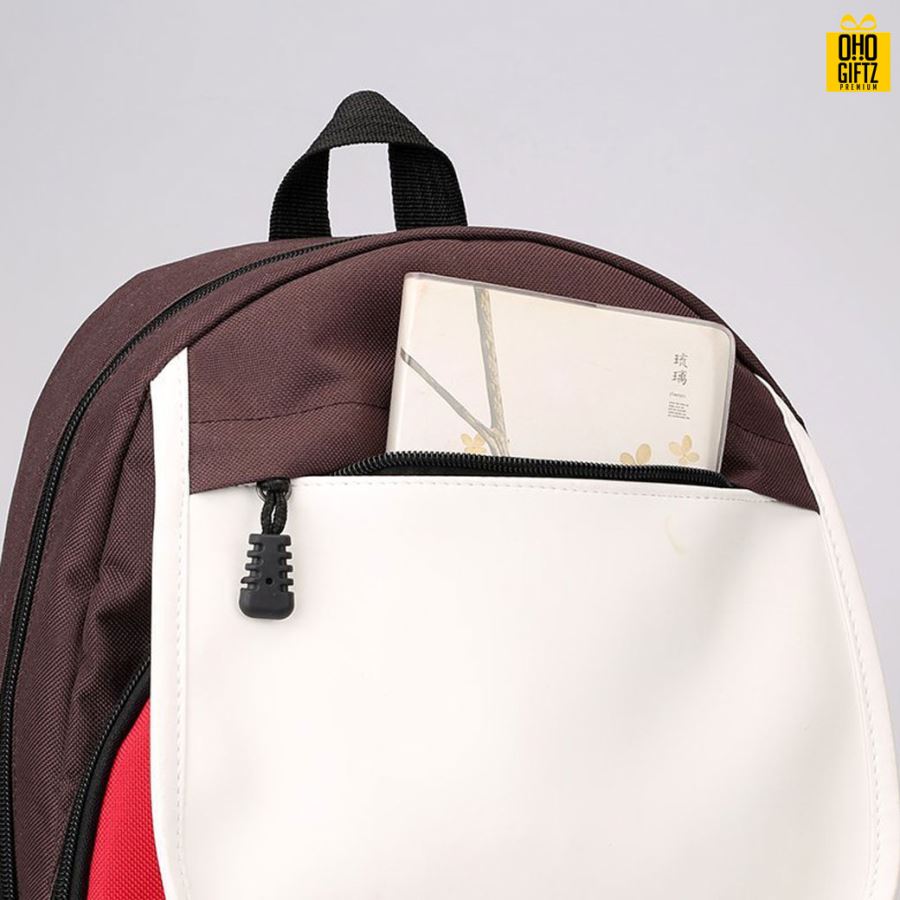 กระเป๋าสะพายหลังนักเรียน สกรีนโลโก้ ทำเป็นของพรีเมี่ยม