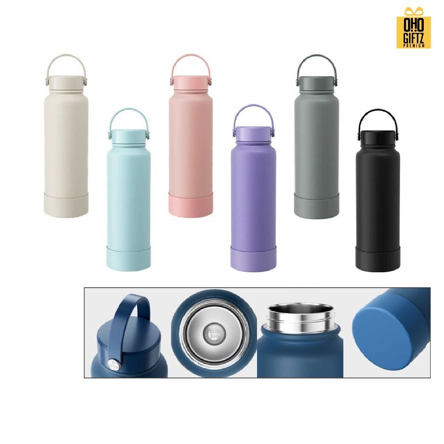 ขวดสแตนเลส 304 พร้อมยางรอง สกรีนโลโก้ ทำเป็นของพรีเมี่ยมได้