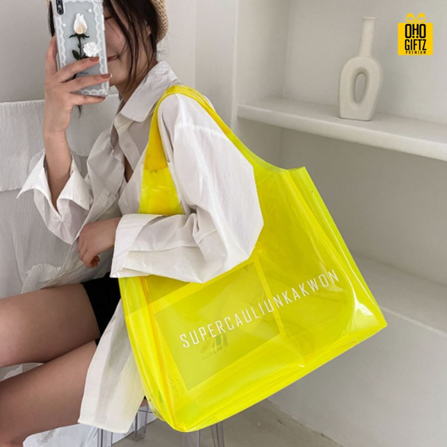 กระเป๋าช้อปปิ้ง PVC สกรีนโลโก้  ทำเป็นของพรีเมี่ยม  