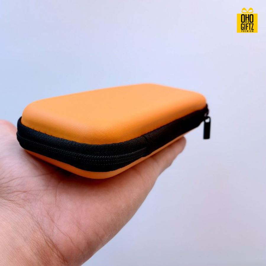 กระเป๋าเก็บหูฟัง สกรีนชื่อ สกรีนโลโก้ ทำเป็นของพรีเมี่ยมได้ 