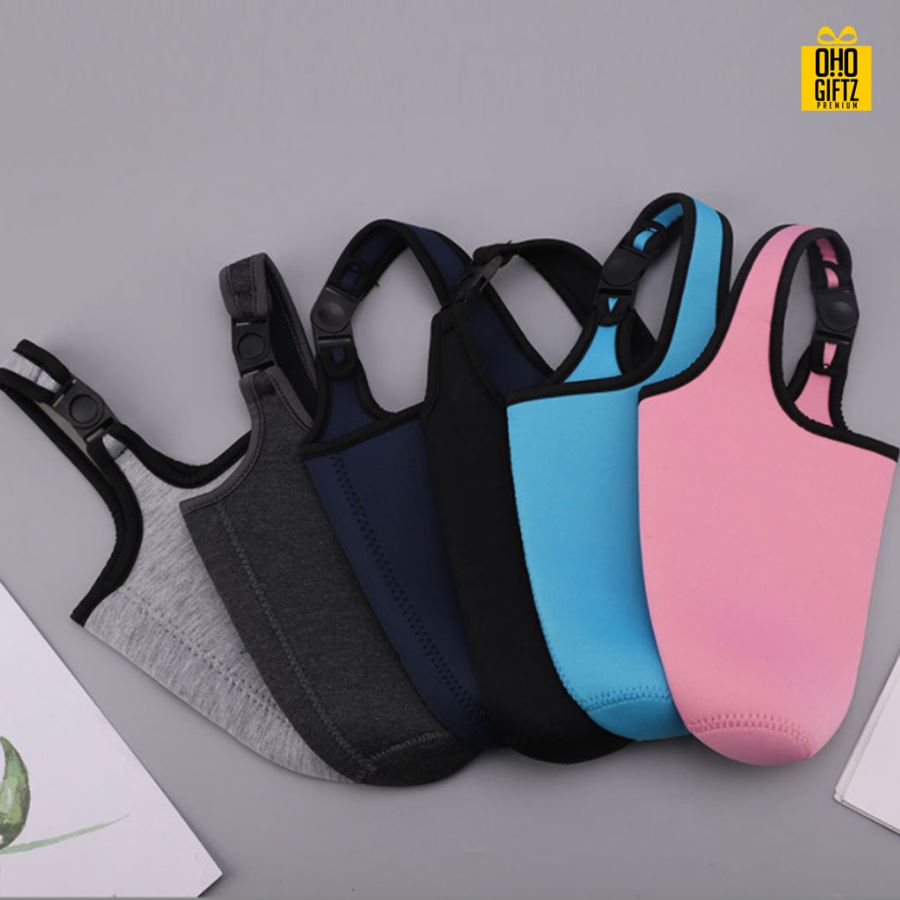 ปลอกหุ้มแก้วน้ำ สกรีนโลโก้  ทำเป็นของพรีเมี่ยมได้ 