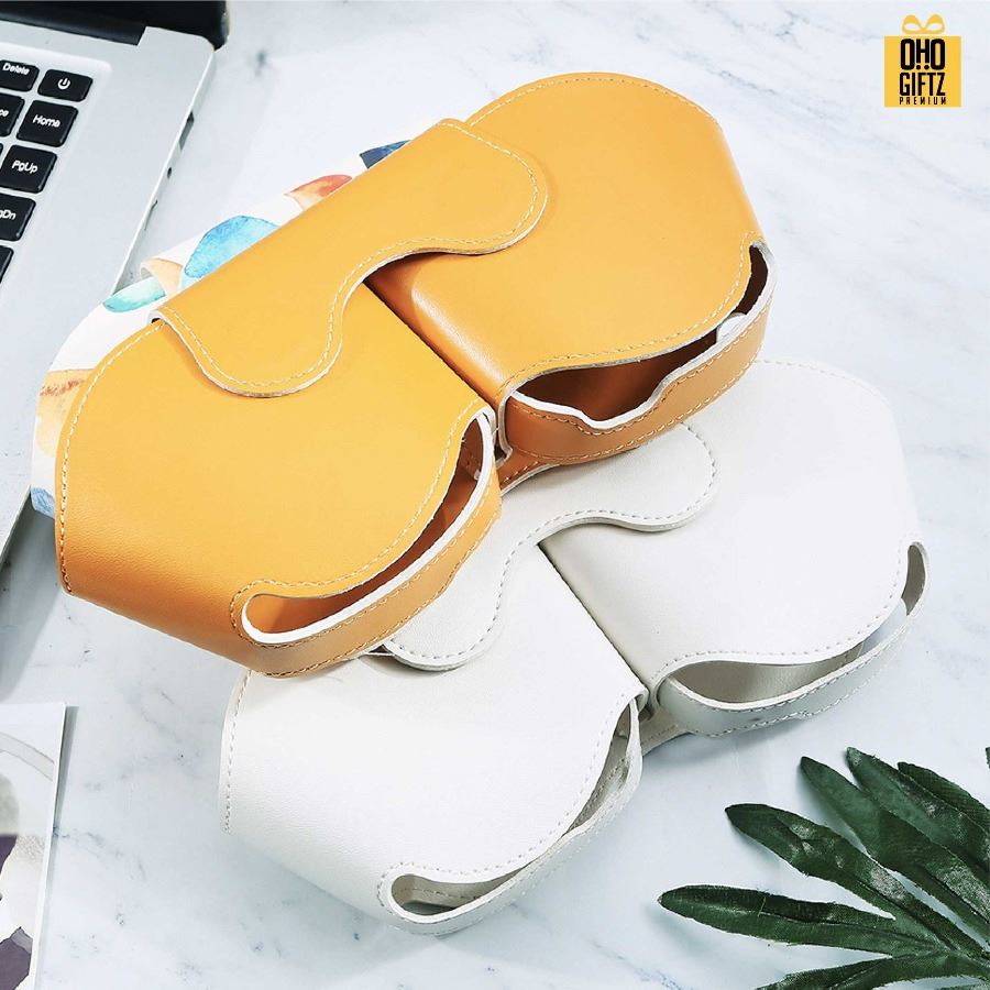 ถุงเก็บหูฟัง หนัง PU สกรีนชื่อ สกรีนโลโก้ ทำเป็นของพรีเมี่ยมได้ 