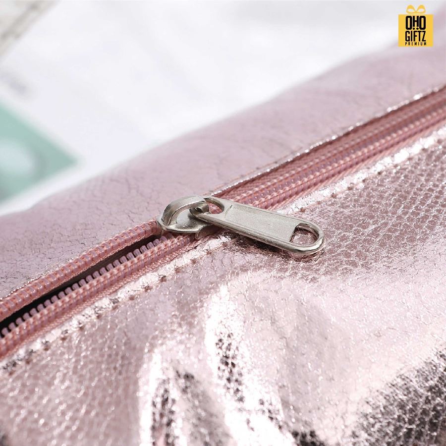 กระเป๋าเครื่องสำอางหนัง PU สกรีนโลโก้ ทำเป็นของพรีเมี่ยมได้