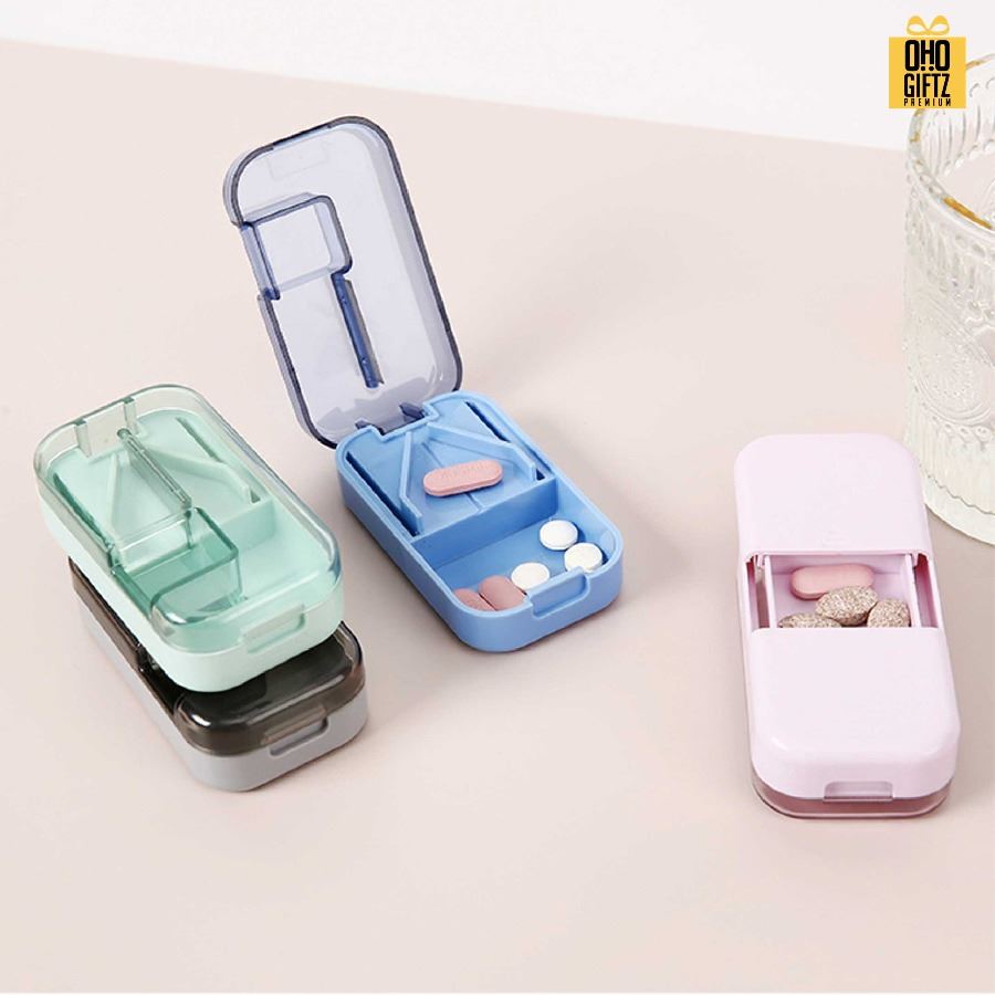 ที่ตัดเม็ดยา 3in1 สกรีนชื่อ สกรีนโลโก้ ทำเป็นของพรีเมี่ยมได้ 