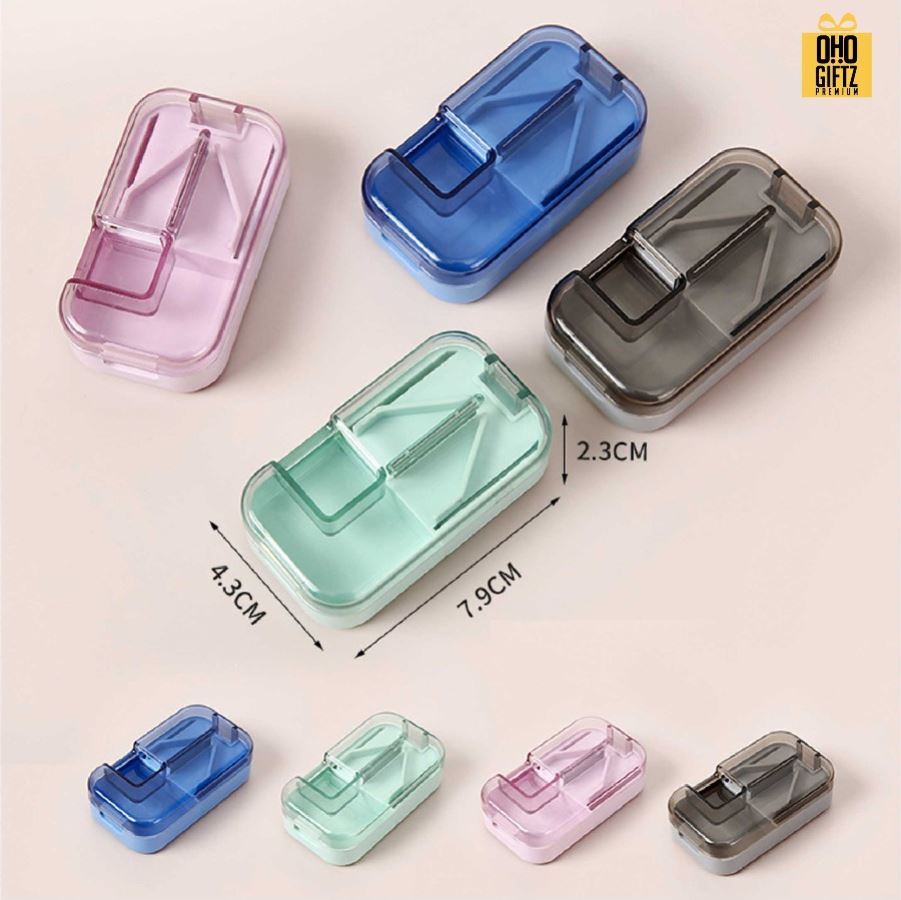 ที่ตัดเม็ดยา 3in1 สกรีนชื่อ สกรีนโลโก้ ทำเป็นของพรีเมี่ยมได้ 