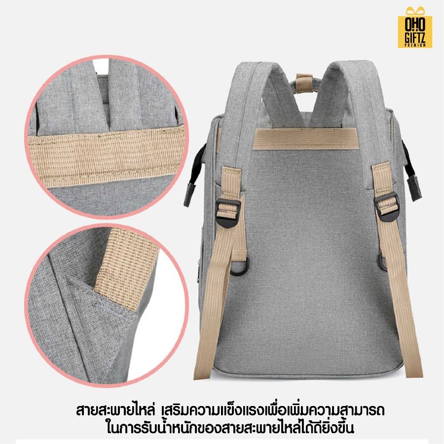 กระเป๋าคุณแม่ลูกอ่อน ใส่ขวดนมได้ สกรีนโลโก้ ทำเป็นของพรีเมี่ยมได้