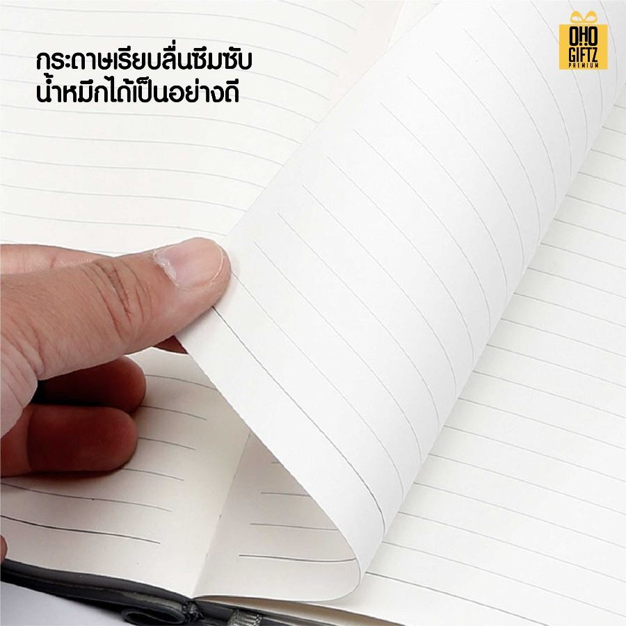 สมุดโน้ตปกหนัง PU ขนาด A5 & B5 สกรีนโลโก้ ทำเป็นของพรีเมี่ยม ของชำร่วย