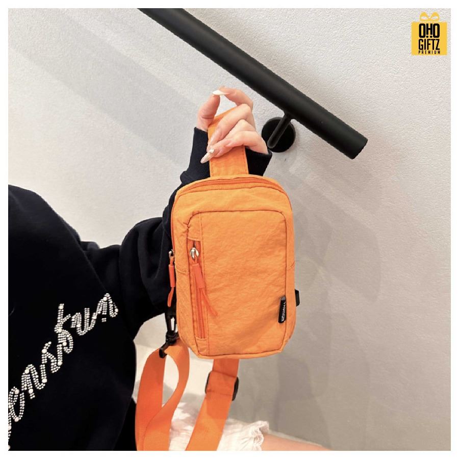 กระเป๋าคาดอก สกรีนโลโก้ ทำเป็นของพรีเมี่ยมได้