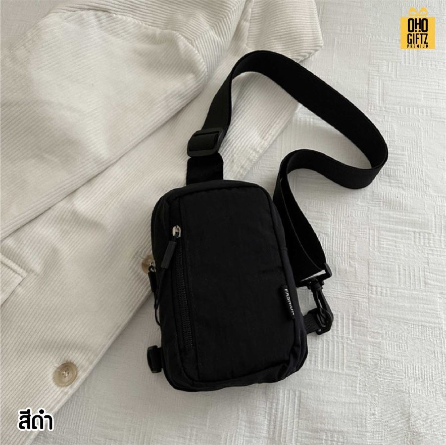 กระเป๋าคาดอก สกรีนโลโก้ ทำเป็นของพรีเมี่ยมได้