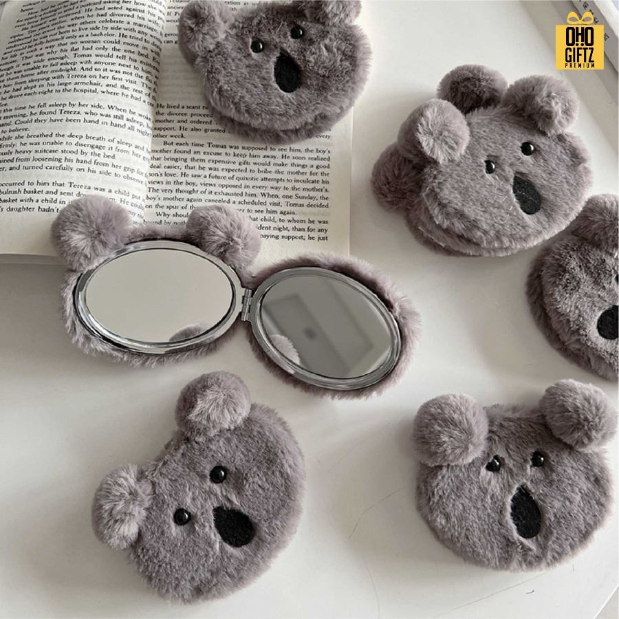 กระจกตุ๊กตาผ้า ดีไซน์ตามต้องการ สกรีนชื่อ สกรีนโลโก้ ทำเป็นของพรีเมี่ยมได้