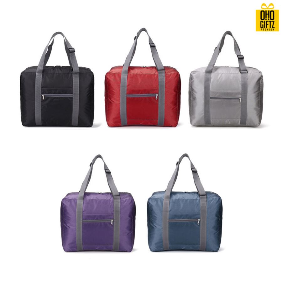 กระเป๋าพับเก็บได้ Carry on สกรีนโลโก้ ทำเป็นของพรีเมี่ยม ของที่ระลึก