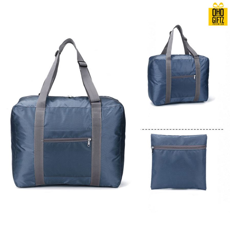 กระเป๋าพับเก็บได้ Carry on สกรีนโลโก้ ทำเป็นของพรีเมี่ยม ของที่ระลึก