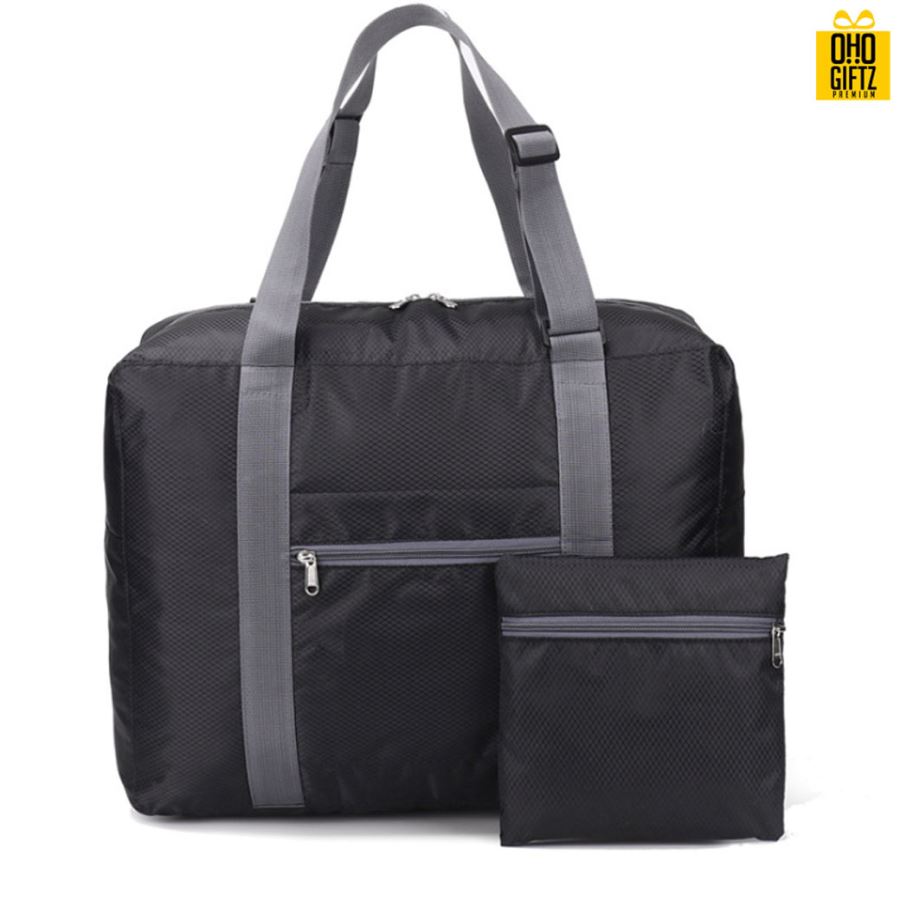 กระเป๋าพับเก็บได้ Carry on สกรีนโลโก้ ทำเป็นของพรีเมี่ยม ของที่ระลึก