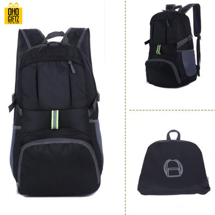 กระป๋าเป้พับได้โพลีเอสเตอร์ สกรีนโลโก้ ทำเป็นของพรีเมี่ยม ของที่ระลึก