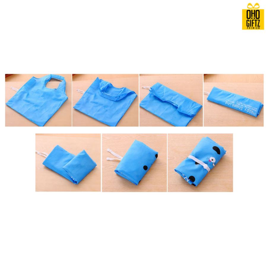 กระเป๋าผ้าม้วนเก็บได้รูปสัตว์น่ารัก สกรีนโลโก้ ทำเป็นของพรีเมี่ยม ของที่ระลึก