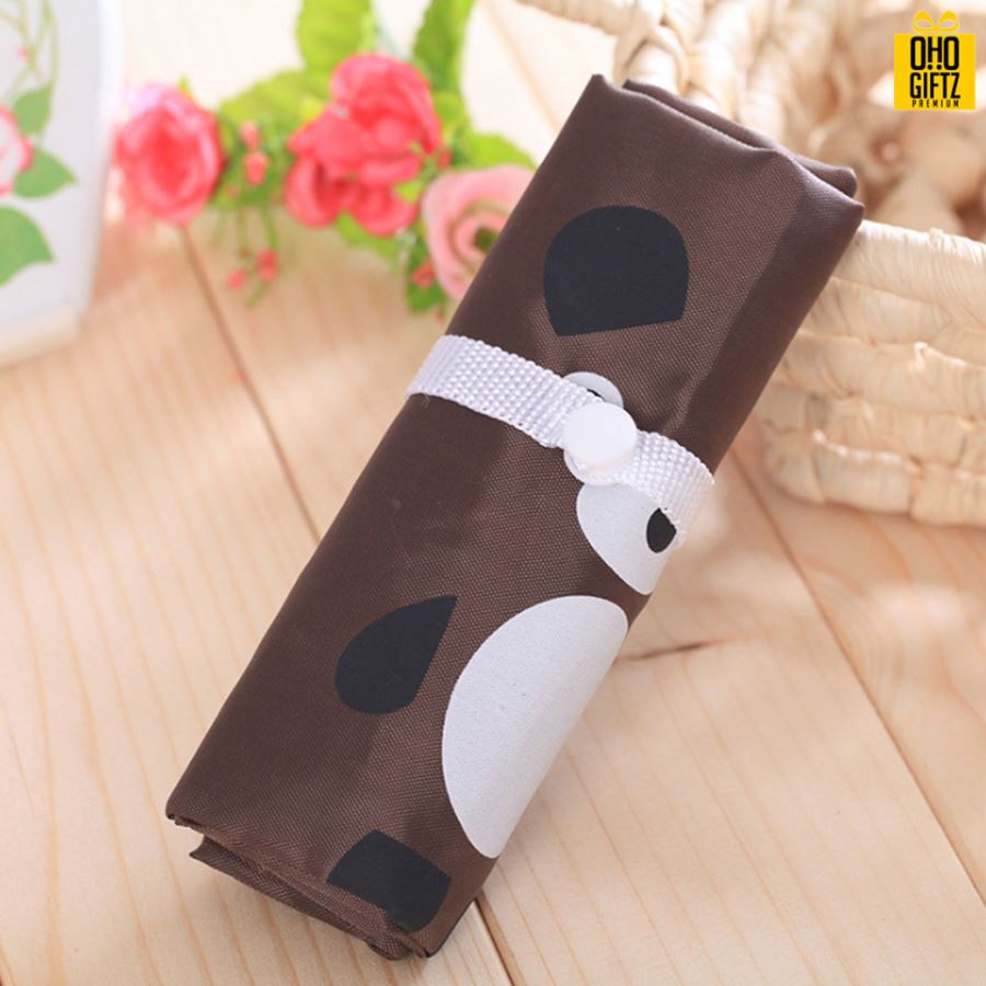 กระเป๋าผ้าม้วนเก็บได้รูปสัตว์น่ารัก สกรีนโลโก้ ทำเป็นของพรีเมี่ยม ของที่ระลึก
