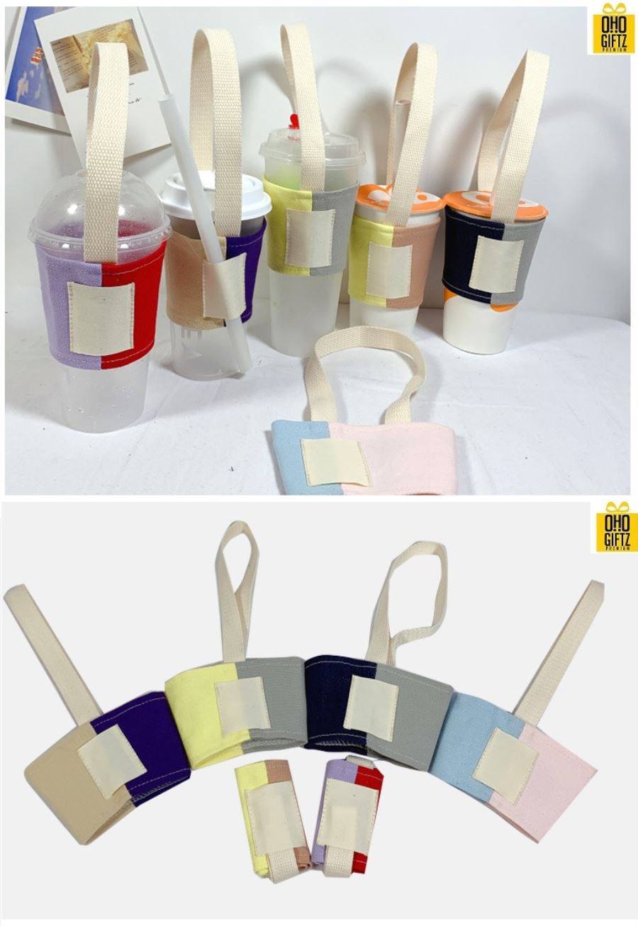 ปลอกหุ้มแก้วน้ำ สกรีนโลโก้  ทำเป็นของพรีเมี่ยมได้ 