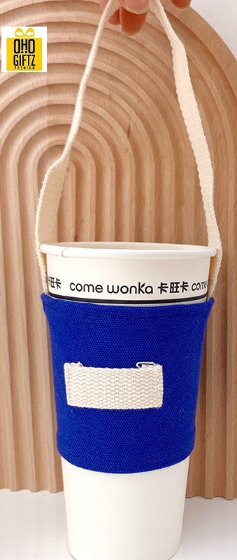 ปลอกหุ้มแก้วน้ำ สกรีนโลโก้  ทำเป็นของพรีเมี่ยมได้ 