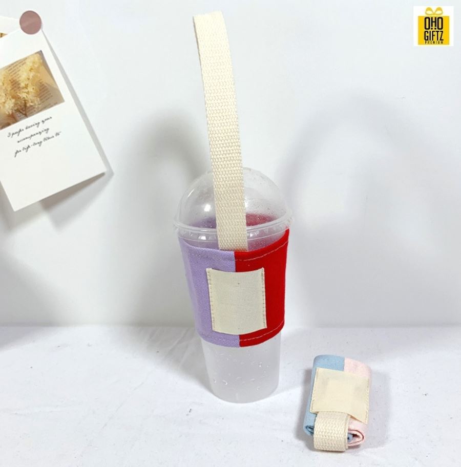 ปลอกหุ้มแก้วน้ำ สกรีนโลโก้  ทำเป็นของพรีเมี่ยมได้ 