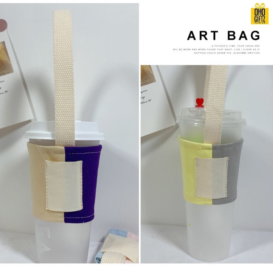 ปลอกหุ้มแก้วน้ำ สกรีนโลโก้  ทำเป็นของพรีเมี่ยมได้ 