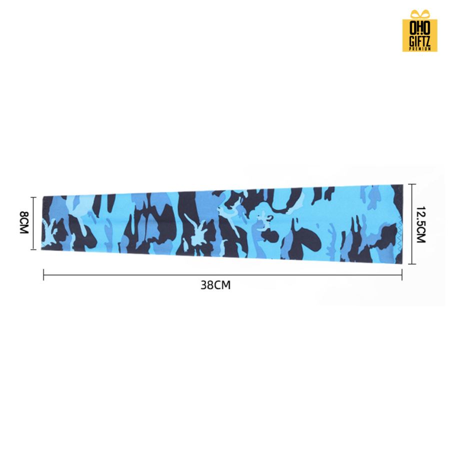 ปลอกแขนกันแดดผ้าโพลีเอสเตอร์ สกรีนโลโก้ ทำเป็นของพรีเมี่ยมได้