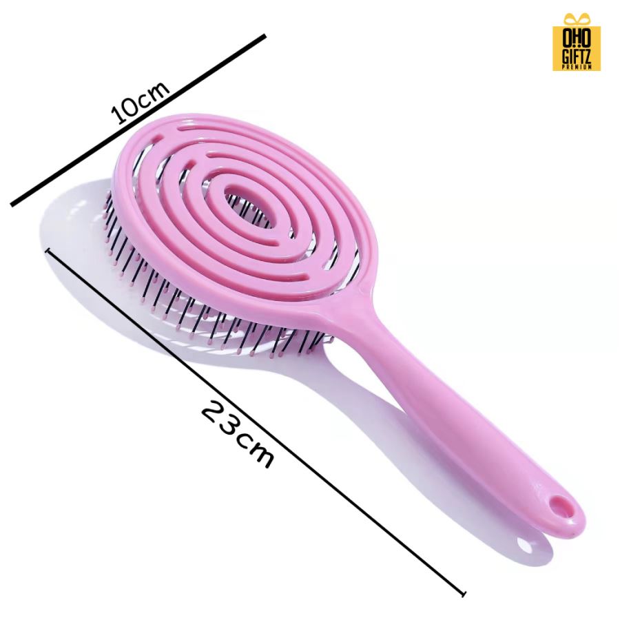 หวีแปรงทรงกลมนวดศรีษะ ถนอมเส้นผม สกรีนโลโก้  ทำเป็นของพรีเมี่ยมได้