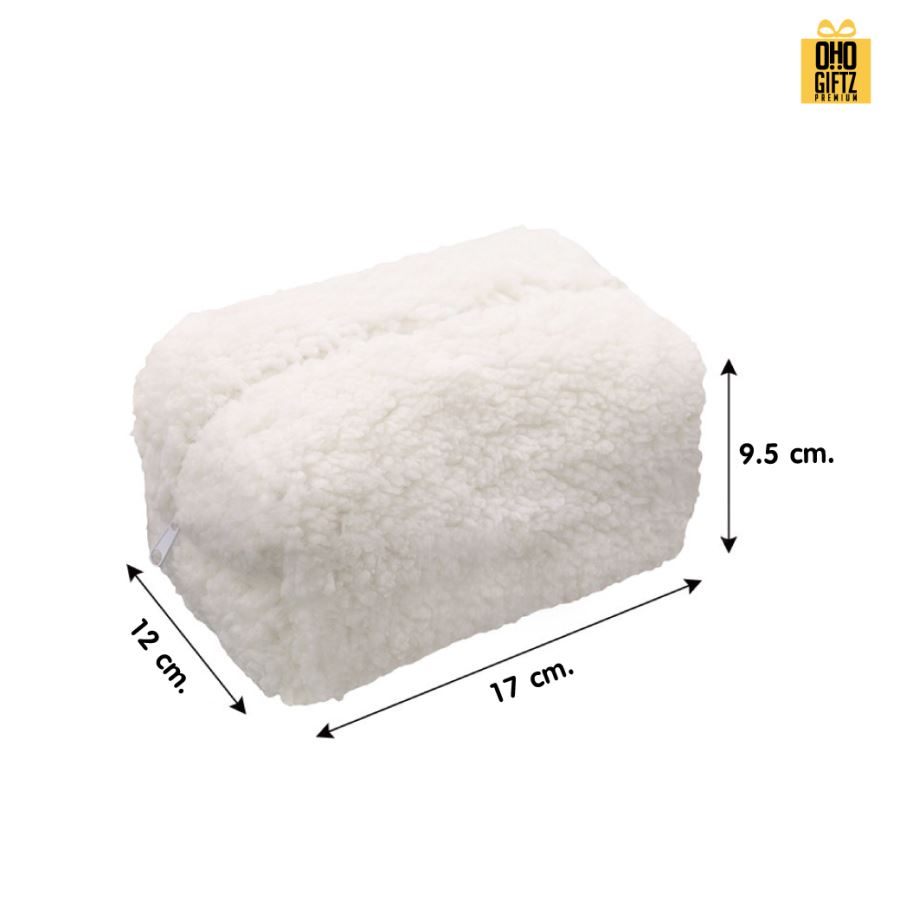  กระเป๋าเครื่องสำอางขนปุย ผลิตโลโก้ ติดลาเบล ทำเป็นของพรีเมี่ยม